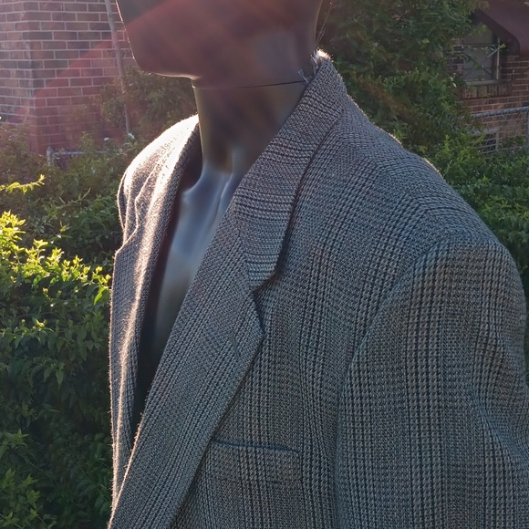 ROBERT ALAN MEN'S (2) BUTTON SILK/WOOL-BLEND LUXURY BLAZER - Picture 3 of 17